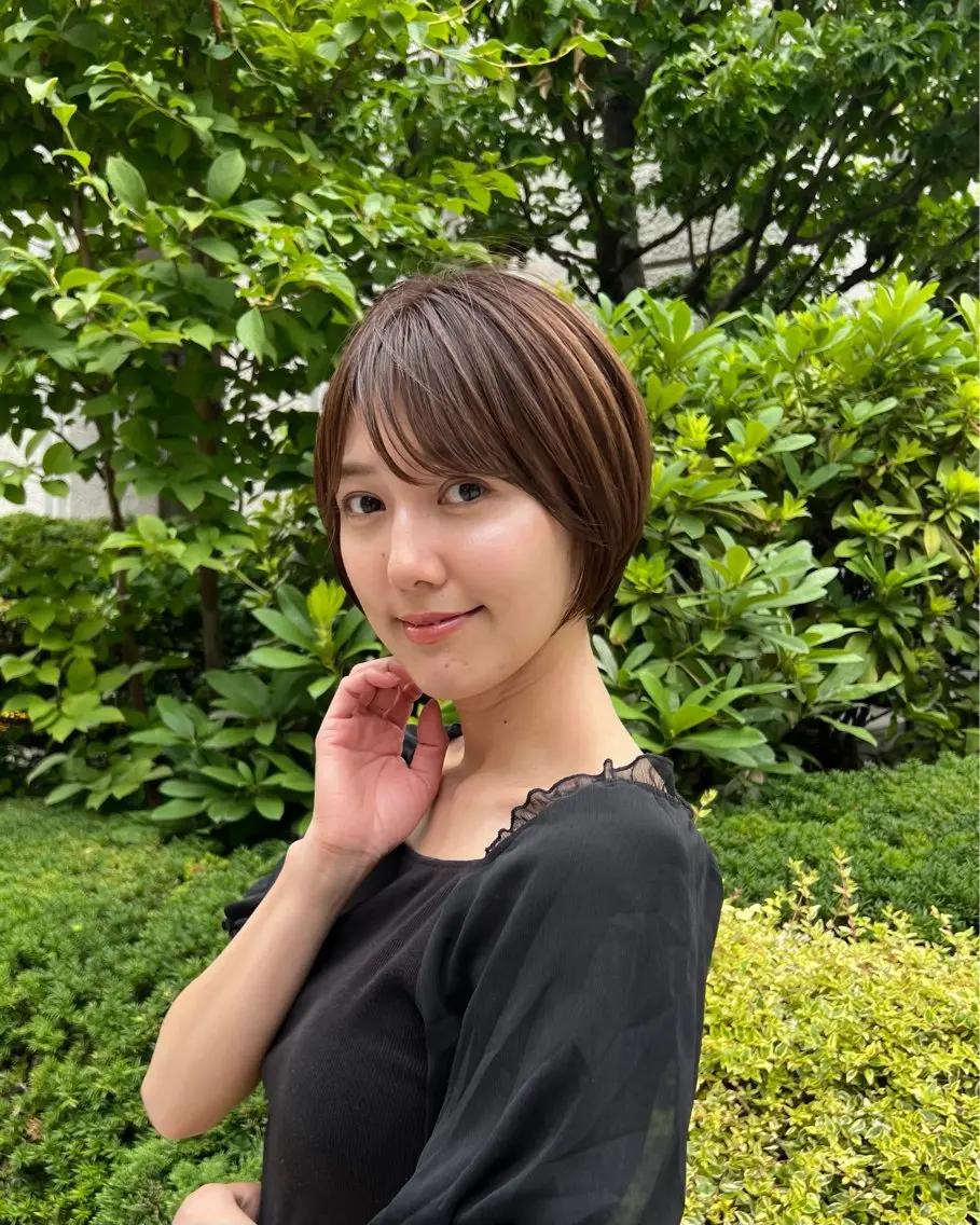 ショート ショートボブ ボブ 韓国風ヘア ショートヘア 小顔カット カット ヘアカラー トリートメント TSUBASA/銀座 メンズお任せくださいのヘアスタイル