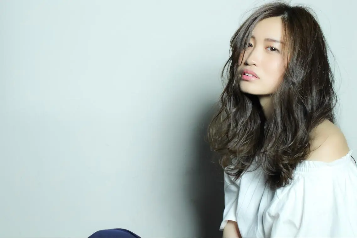 セミロング 横井伴典 名古屋駅 メンズパーマ/カットのヘアスタイル