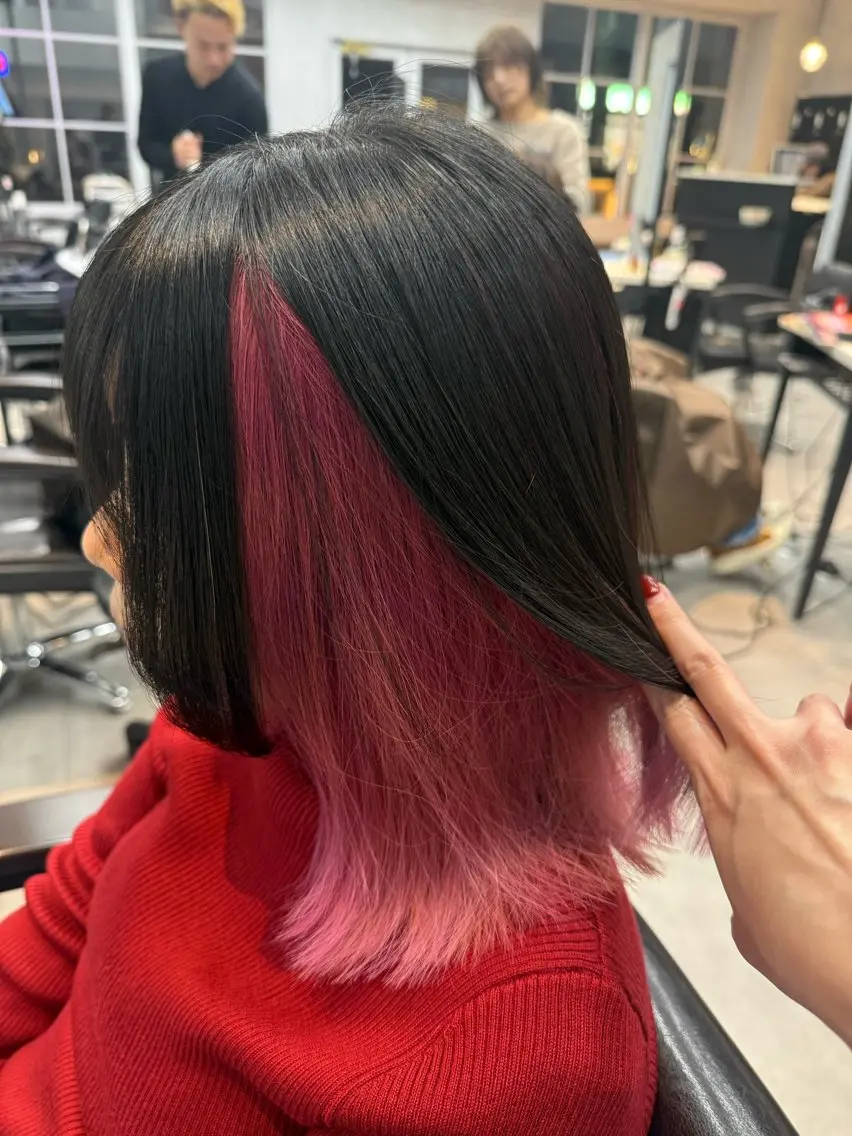 ミディアム カラー カット ヘアカラー トリートメント Nene 🪽🤍推しカラーのヘアスタイル