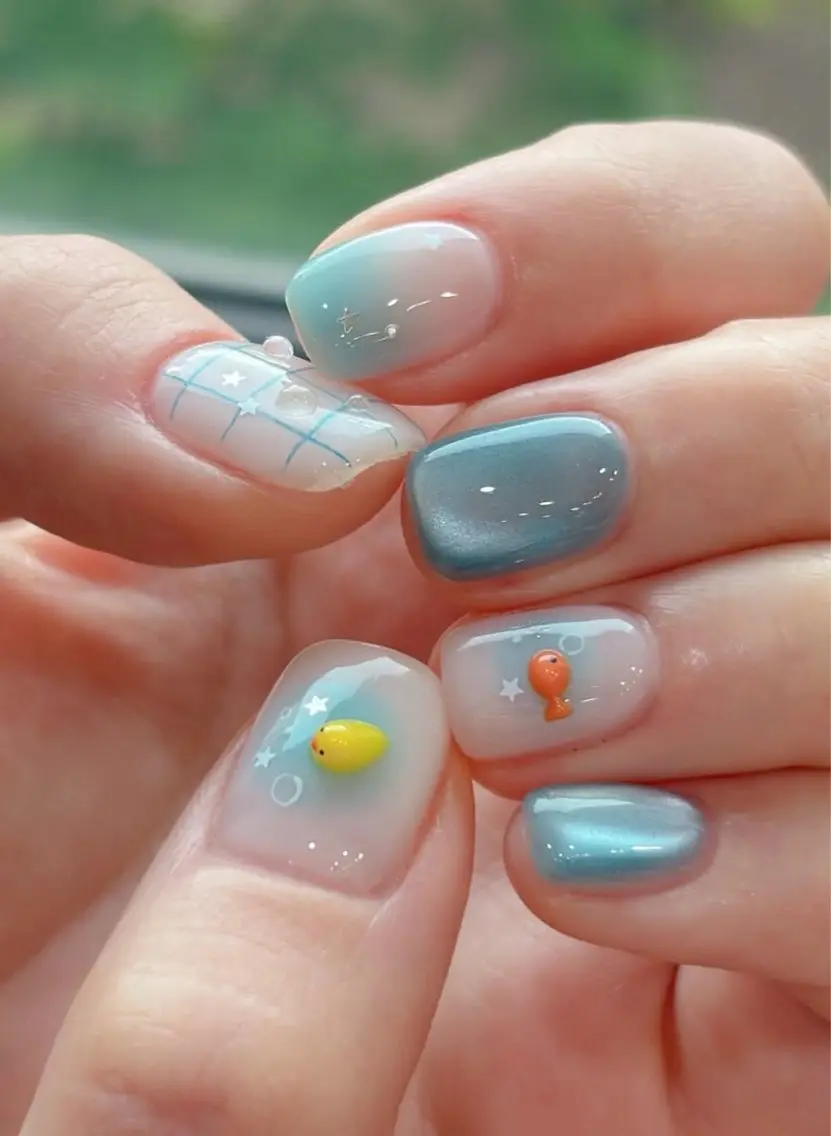 ネイル フットネイル フレンチネイル ジェルネイル マグネットネイル 持ち込み ハンドネイル Ribbonnail salonのネイルデザイン