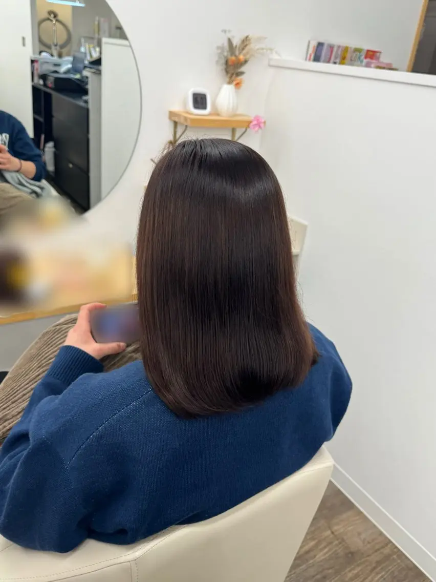 ミディアム ヘアカラー 松本 桜のヘアスタイル