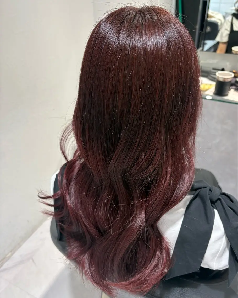 カラー ピンクカラー ヘアカラー トリートメント ヘアセット 🦋トレンドカラー 🦋/ルナのヘアスタイル