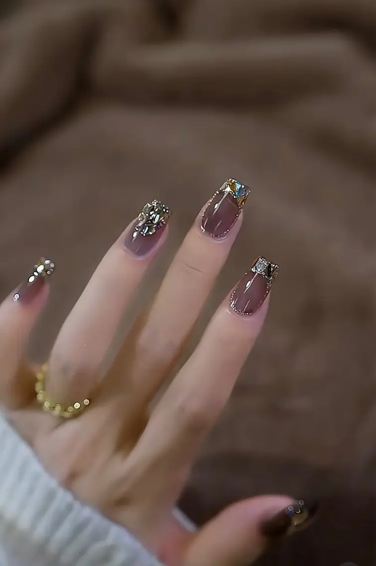 ネイル ジェルネイル ハート 韓国ネイル ニュアンスネイル パラジェル Nikoネイルサロン 高田馬場店のネイルデザイン