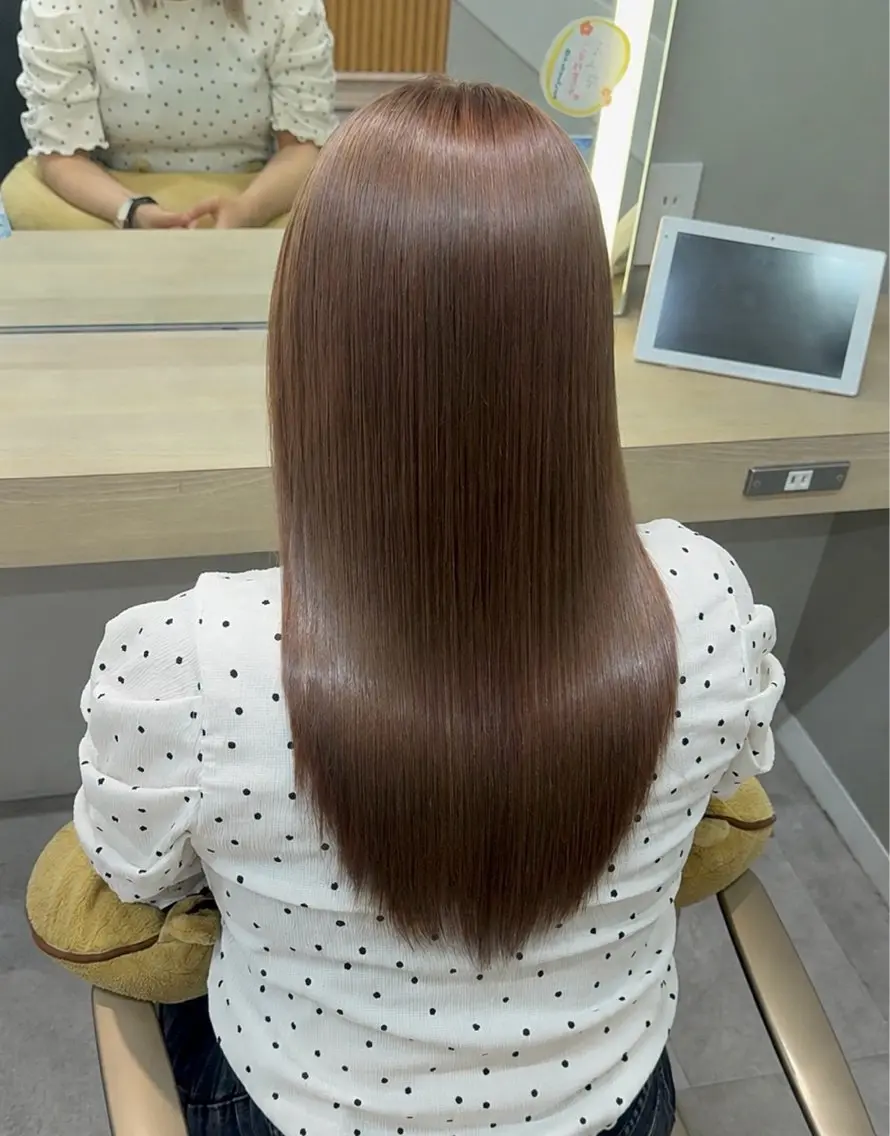 ロング カラー ベージュカラー 透明感カラー ヘアカラー ハイライト/エクステ /ピンク/ami💖のヘアスタイル