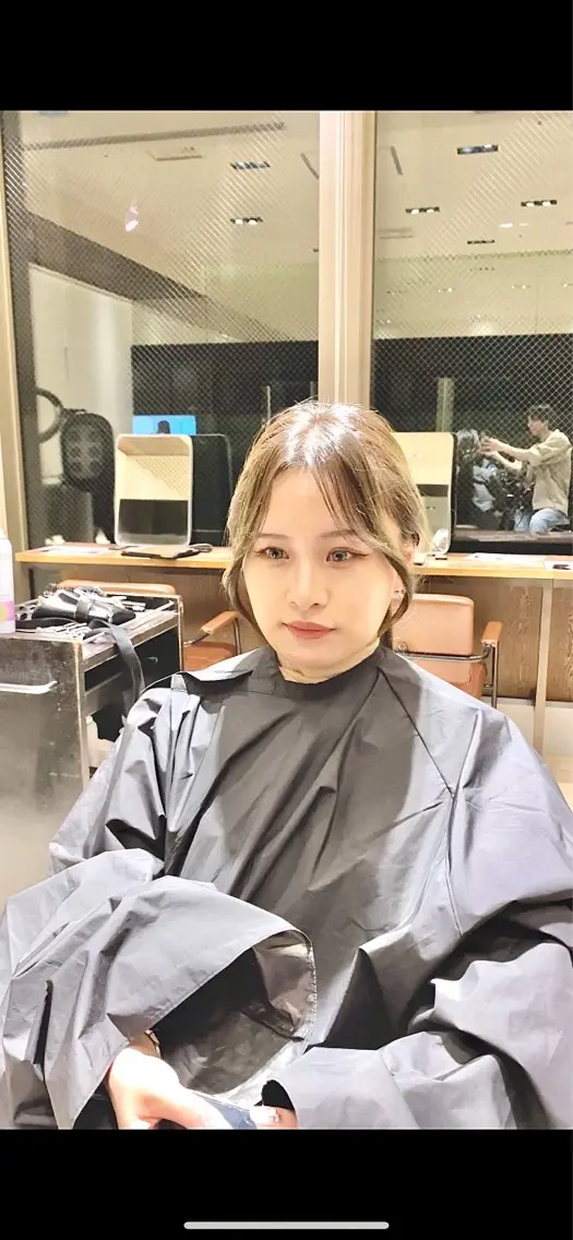 ミディアム カラー ヘアアレンジ カット ヘアカラー トリートメント 顔周り&ミディアム 特化/池袋/kokiのヘアスタイル
