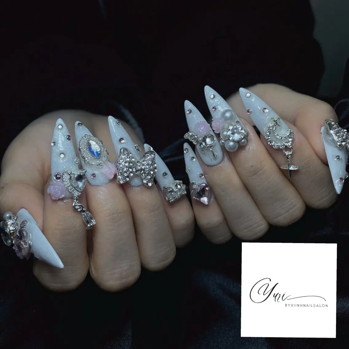 ネイル チークネイル 桜ネイル 長さ出し フットネイル ジェルネイル ハンドネイル YURI NAILのネイルデザイン