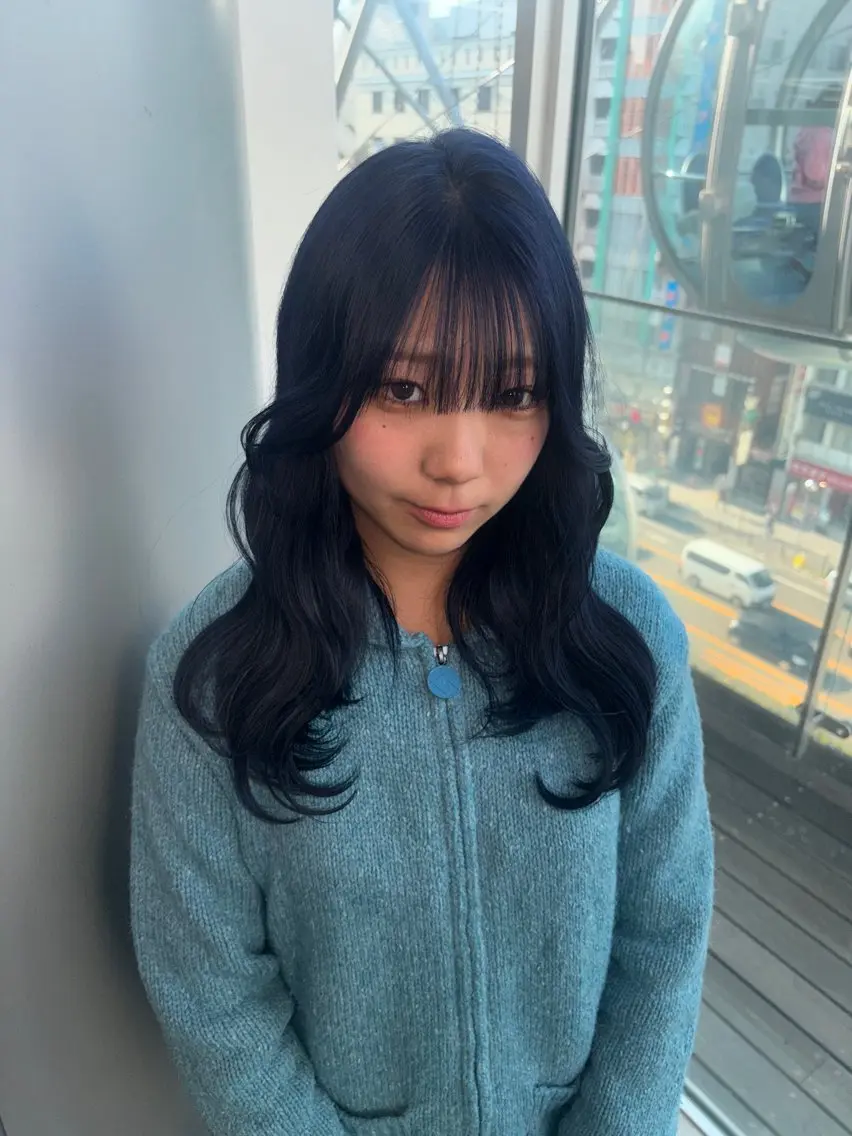 ロング カラー ヘアアレンジ カット ヘアカラー トリートメント ハッシュカット/ ミルクティー/ みうのヘアスタイル