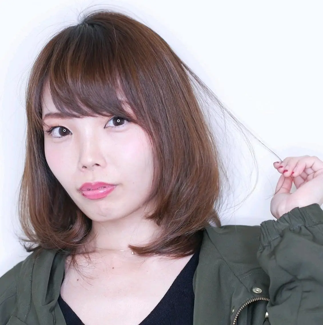 ミディアム カラー パーマ ヘアアレンジ ミディアムパーマ ブリーチ スパイラルパーマ カット パーマ ブリーチ/ヘアケア/ 艶髪/イギチハルのヘアスタイル