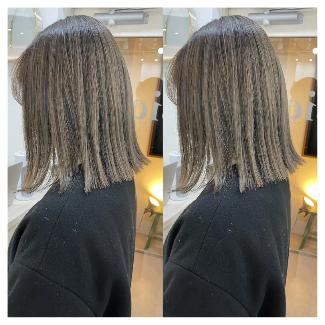 ミディアム カラー カット ヘアカラー トリートメント 村山 茉衣のヘアスタイル