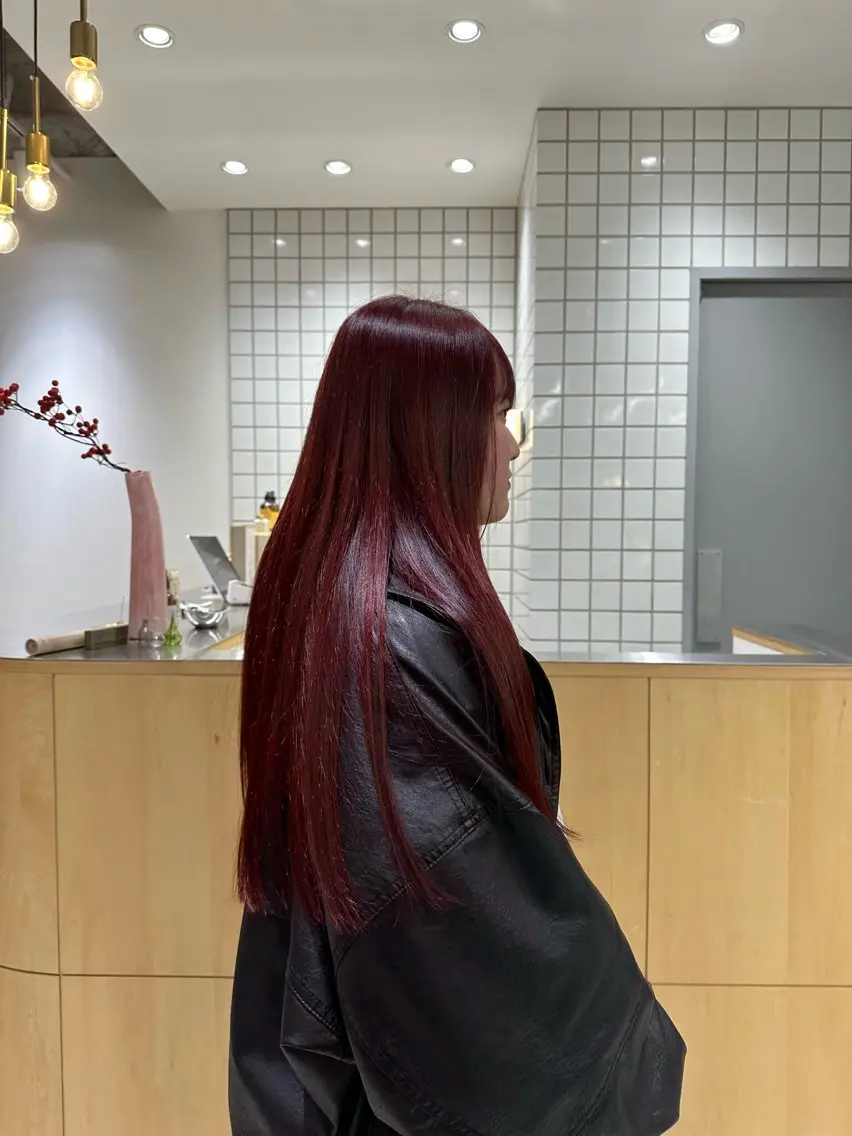 ロング ヘアカラー 🍇透明感カラー/ カットひかる🍒のヘアスタイル