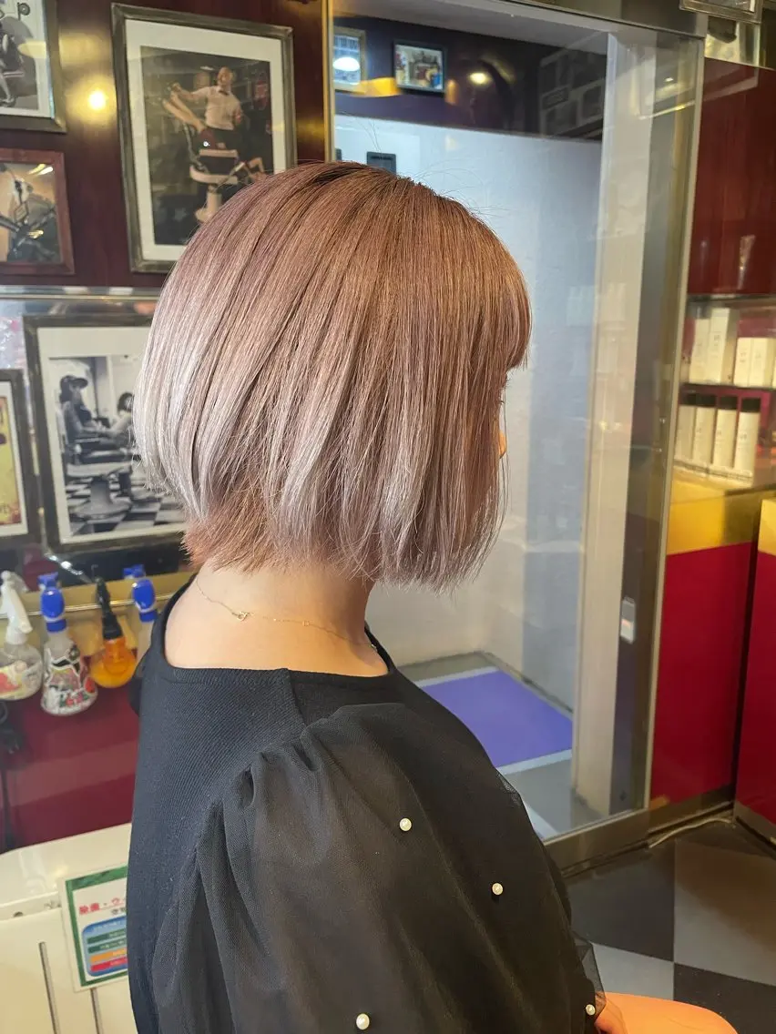 ショート ショートボブ ボブ ショートヘア トリートメント 👑派手髪/カット 👑ANRYのヘアスタイル