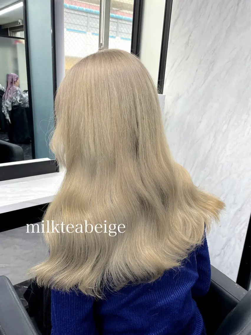 セミロング カラー カット ヘアカラー トリートメント エクステ🩵ブリーチ 韓国ヘア🩵KAEのヘアスタイル