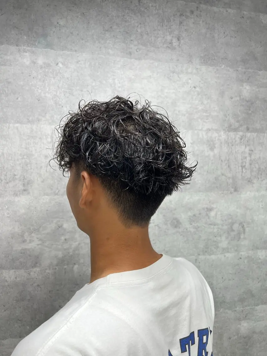 パーマ メンズ メンズパーマ プードルパーマ プードルパーマ You/透明感カラー レイヤーカット/ボブのヘアスタイル