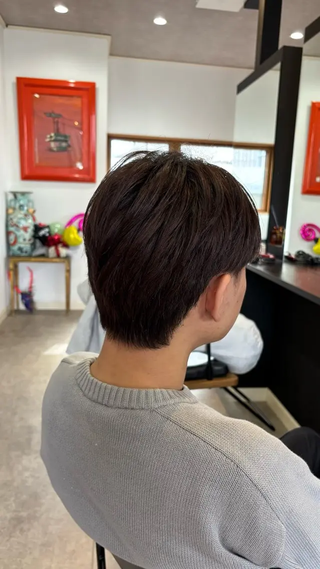 メンズカットモデルの写真