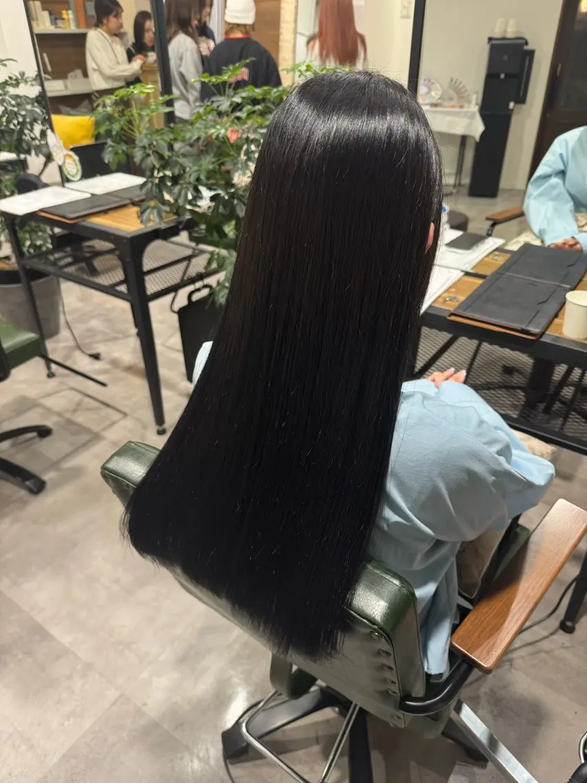 ロング カット ヘアカラー 平尾/艶カラー/フェ ードカット/中川誠大のヘアスタイル