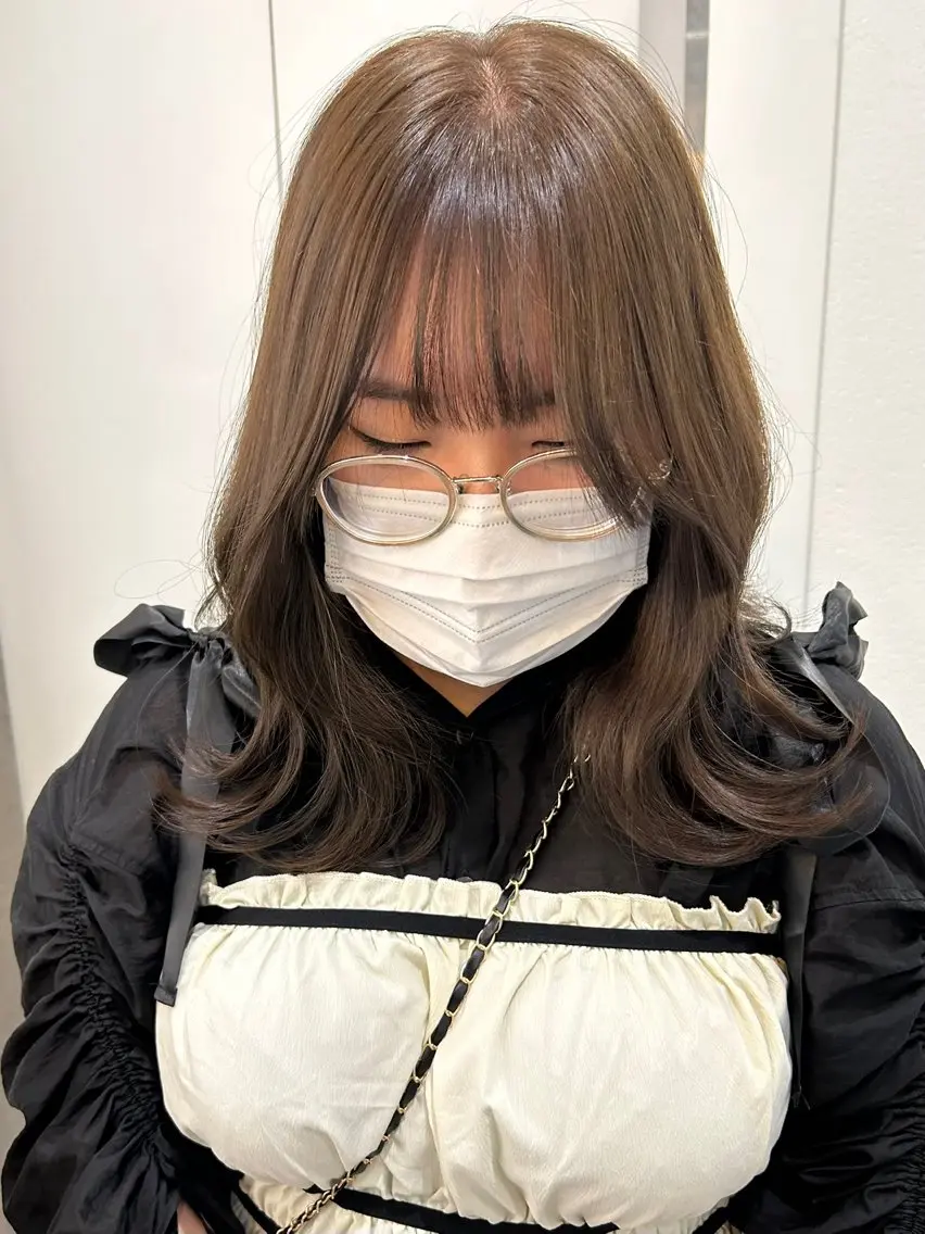 【ブリーチなし】透け感ダブルカラー🍼🩵の写真