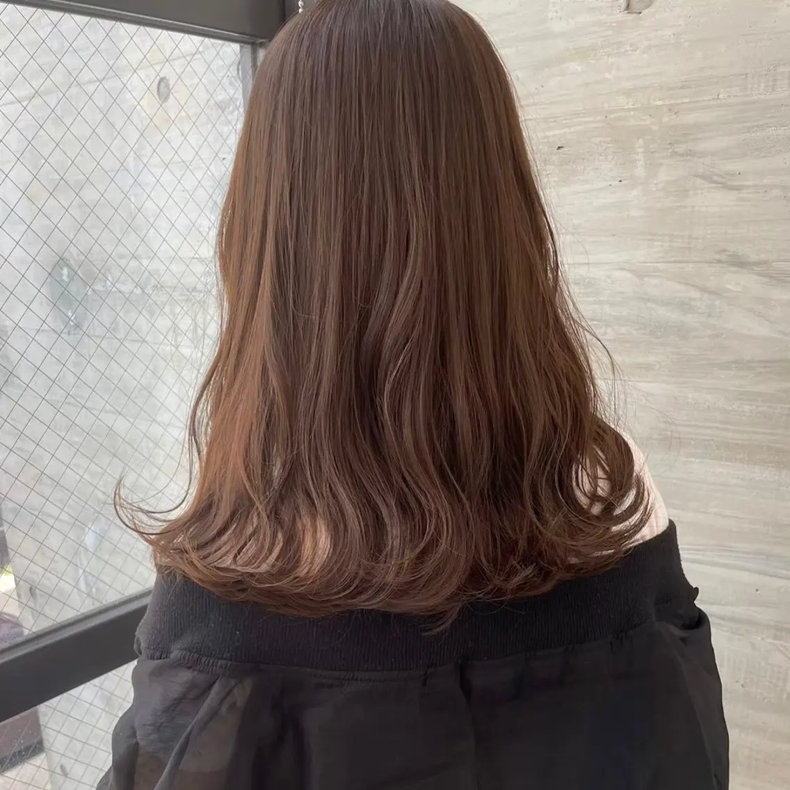 セミロング カラー グレージュ ParveMix￤ 大賀さつき🍨🤍のヘアスタイル