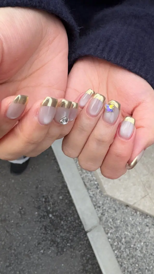 ネイル フラッシュネイル 韓国ネイル ラメ(グリッター) ラメグラデーション マグネットネイル ハンドネイル MH_ Nailのネイルデザイン