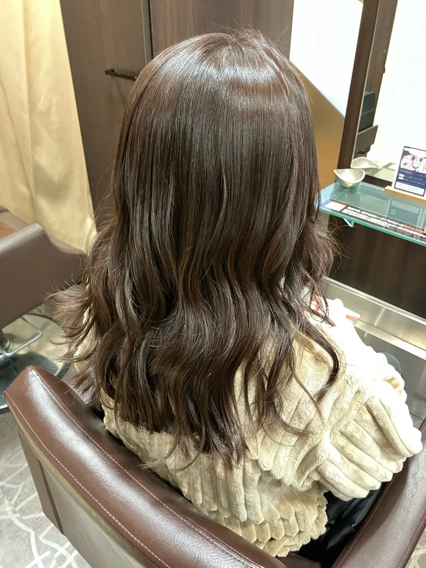 ロング カラー ブラウンカラー 小池 穂果/ 府中のヘアスタイル