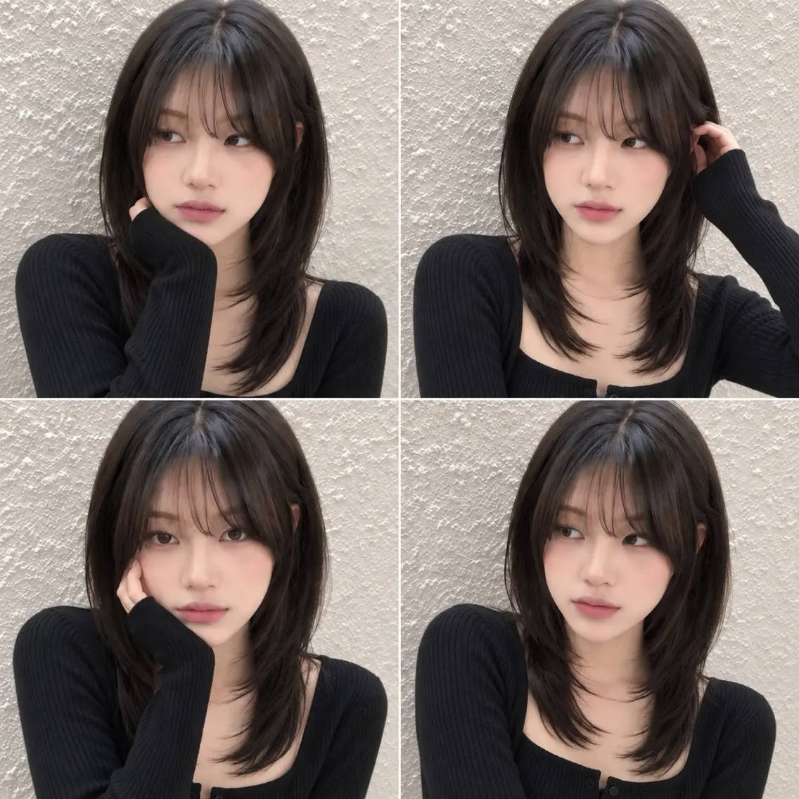 ミディアム カラー カット ヘアカラー トリートメント 🦋韓国風レイヤー/ 艶髪矯正🦋凛太郎のヘアスタイル