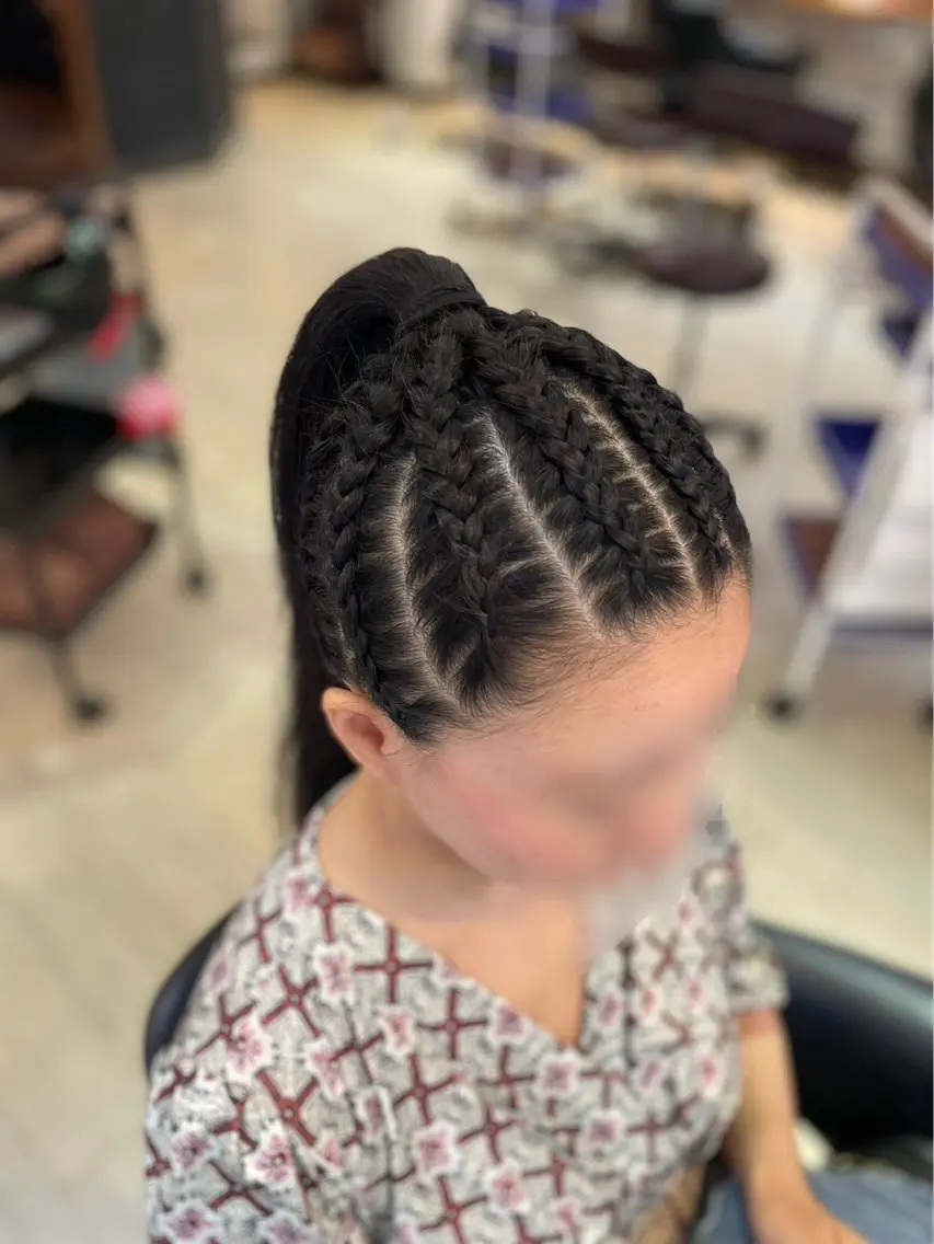 ヘアアレンジ ポニーテール コーンロウ 🇯🇲菅谷知史のその他イメージ