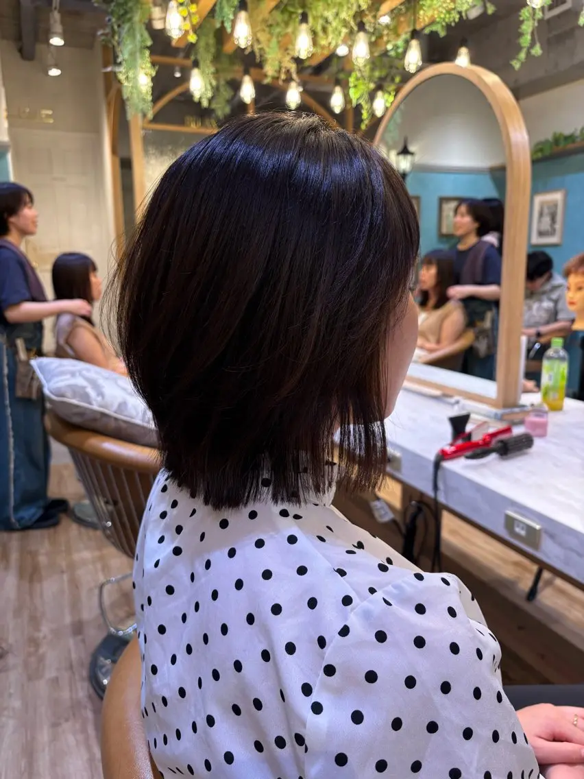 ショート カット トリートメント 🩵韓国レイヤー│ ハッシュ│愛華🪽のヘアスタイル