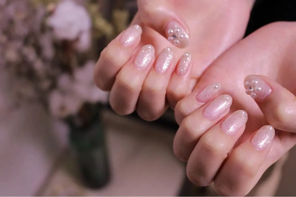 ネイル 長さ出し ジェルネイル 韓国ネイル 持ち込み ニュアンスネイル ハンドネイル MH Nailのネイルデザイン