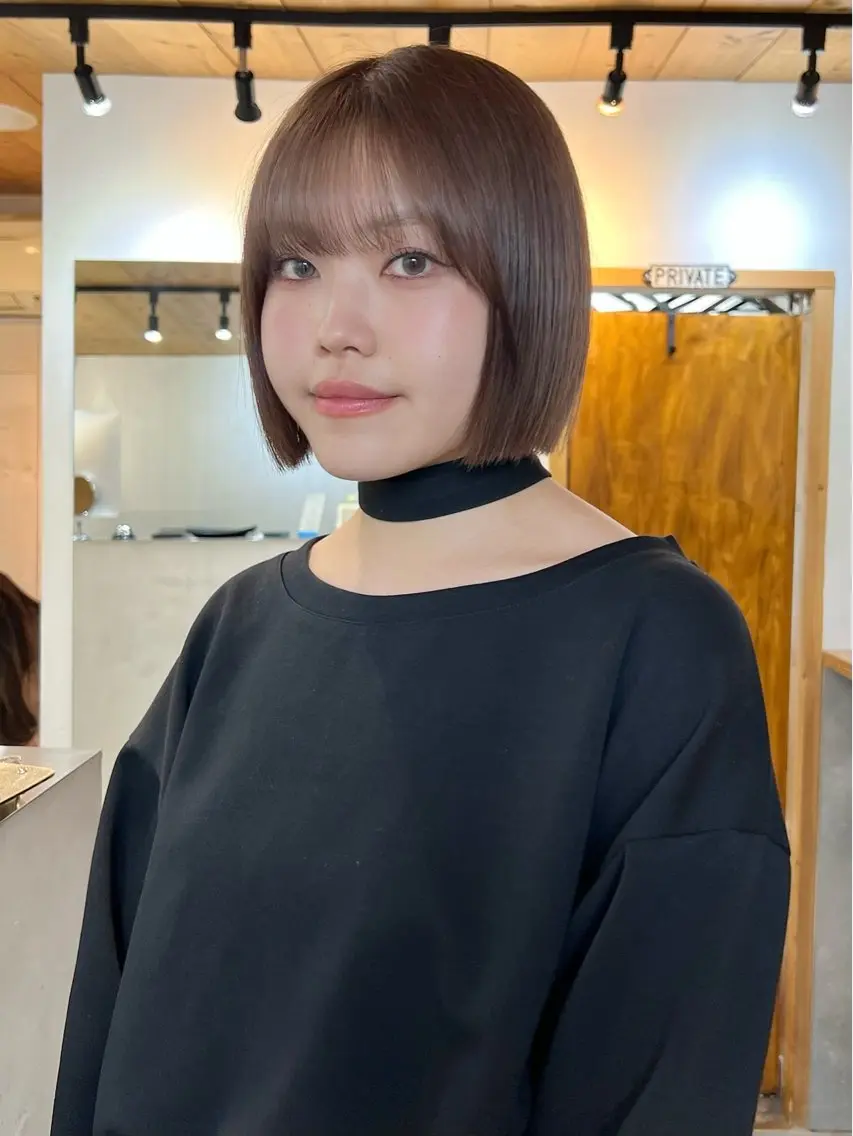 ミディアム ヘアカラー 暖色カラー/レイヤー カット☁️MEI☁️のヘアスタイル