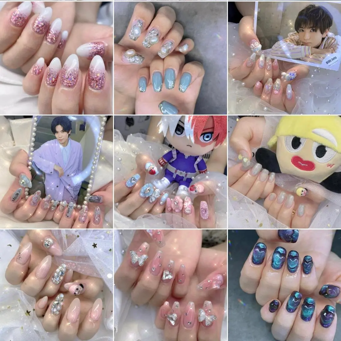 ネイル 渋谷／チップ長さ出し 👑アプレgel-xのネイルデザイン