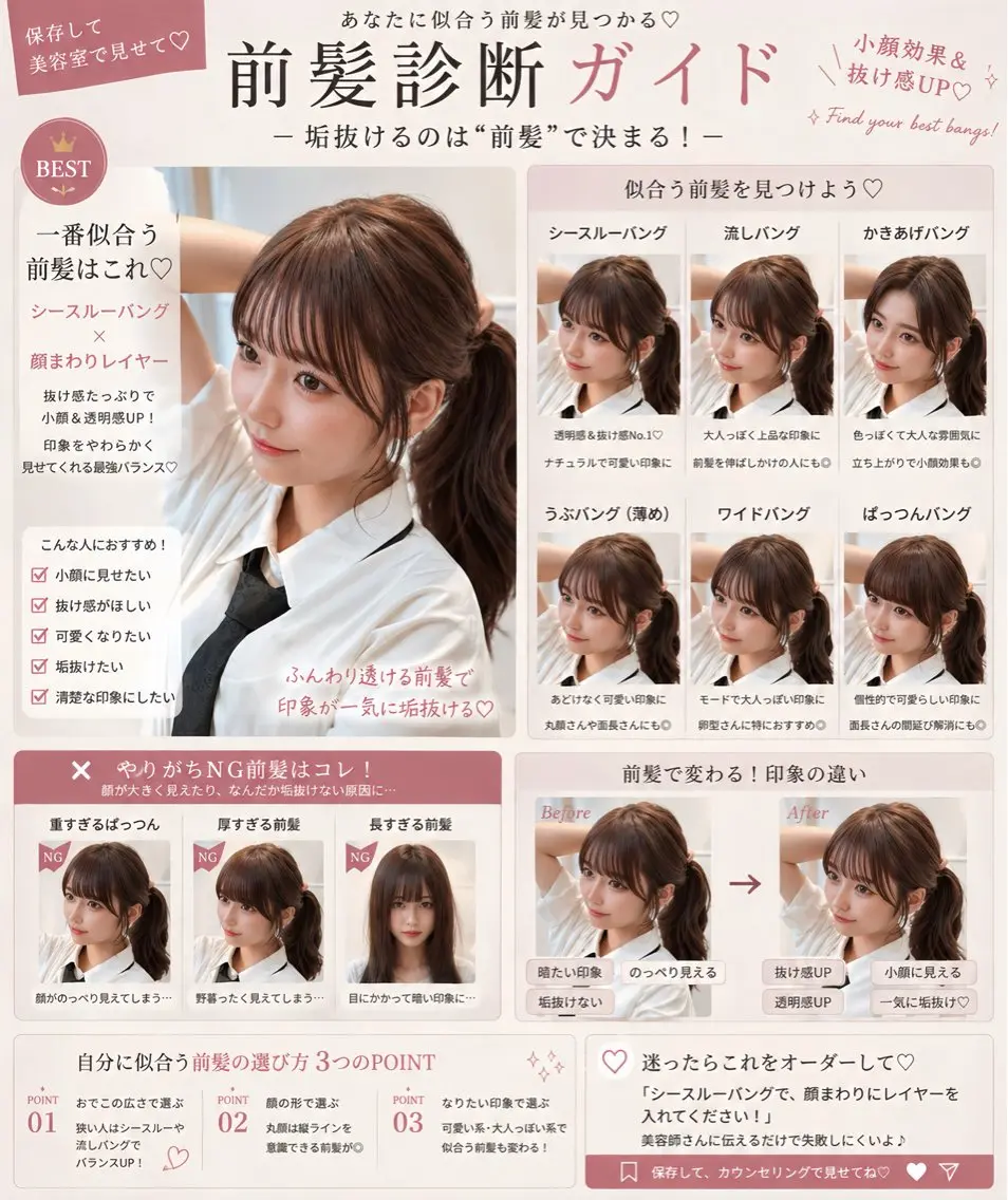 ロング カット ヘアカラー トリートメント 表参道小顔カット前髪 割れ改善クロスパーマのヘアスタイル