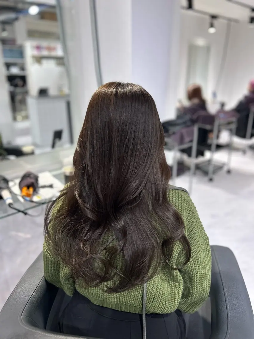 ロング カラー 表参道/透明感カラー /暗髪/ジュキヤのヘアスタイル