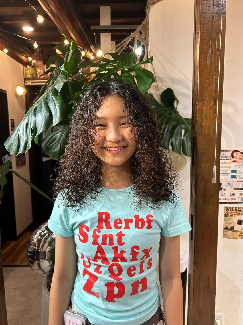 パーマ 久保 陵伽のヘアスタイル