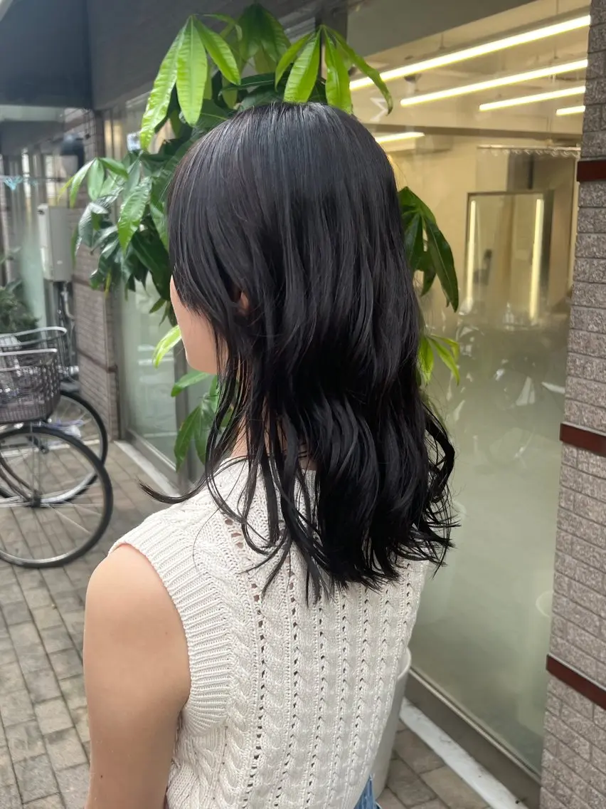 💙カット+暗染艶カラー+うる艶トリートメント💙の写真