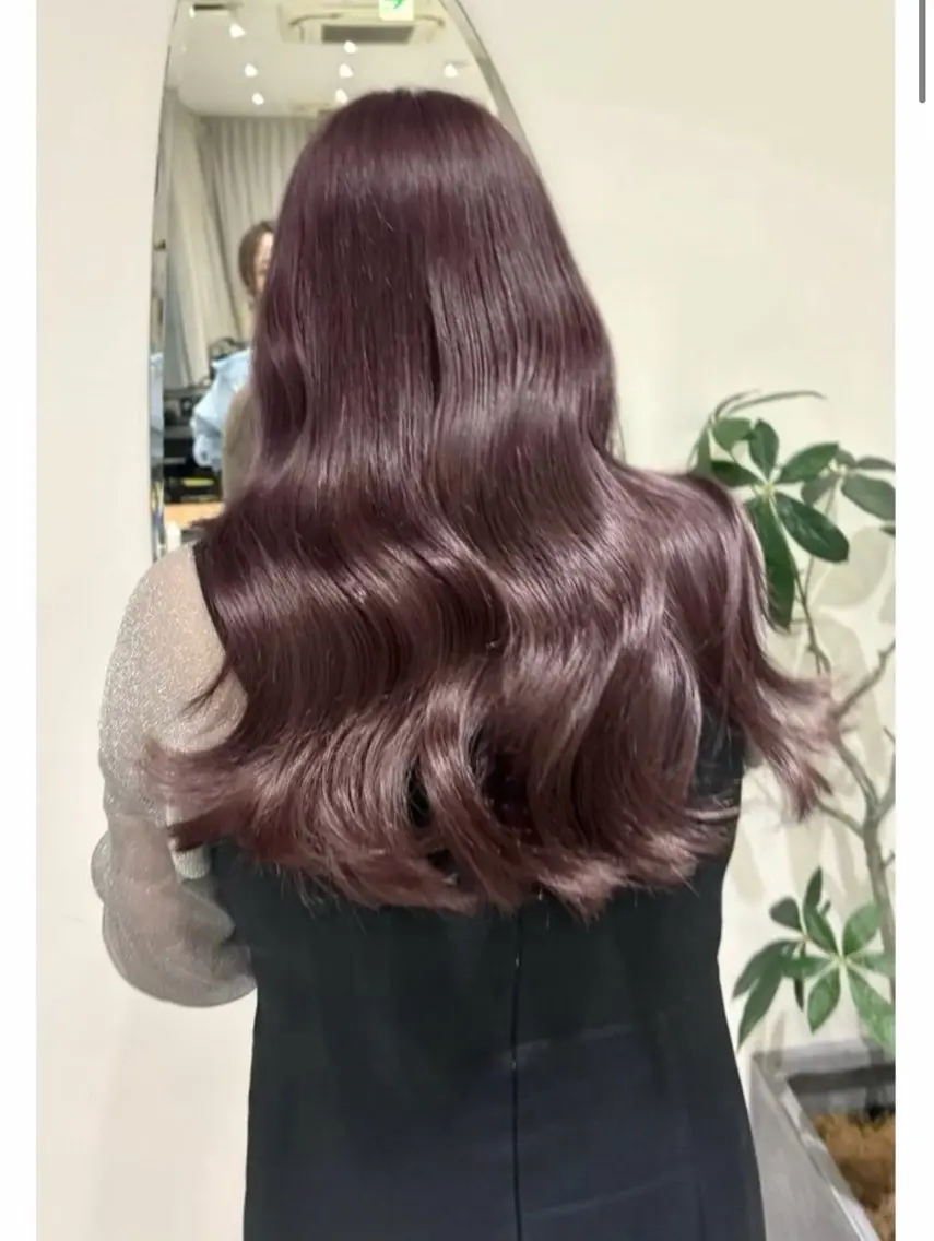 セミロング カラー ヘアカラー nakahara madokaのヘアスタイル
