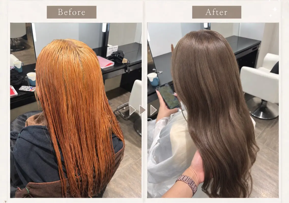 カラー ベージュカラー ブリーチ ケアブリーチ ヘアカラー Riina🎀 カラーモデル募集中のヘアスタイル