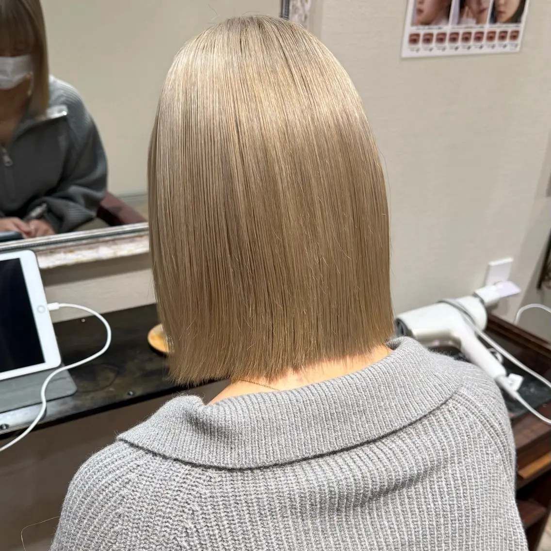 ミディアム カラー 柔らかいbeige ¦韓国¦🩰マユ🩰のヘアスタイル