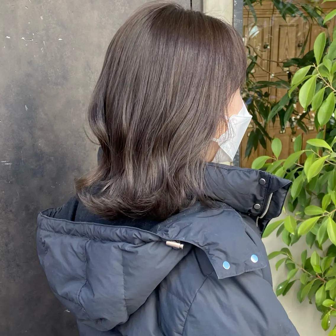 ミディアム カラー 透明感カラー 比嘉 陽のヘアスタイル