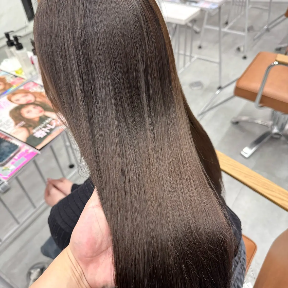 ロング カラー ヘアアレンジ ヘアカラー ブリーチなしカラー /新百合ヶ丘/安形翔のヘアスタイル