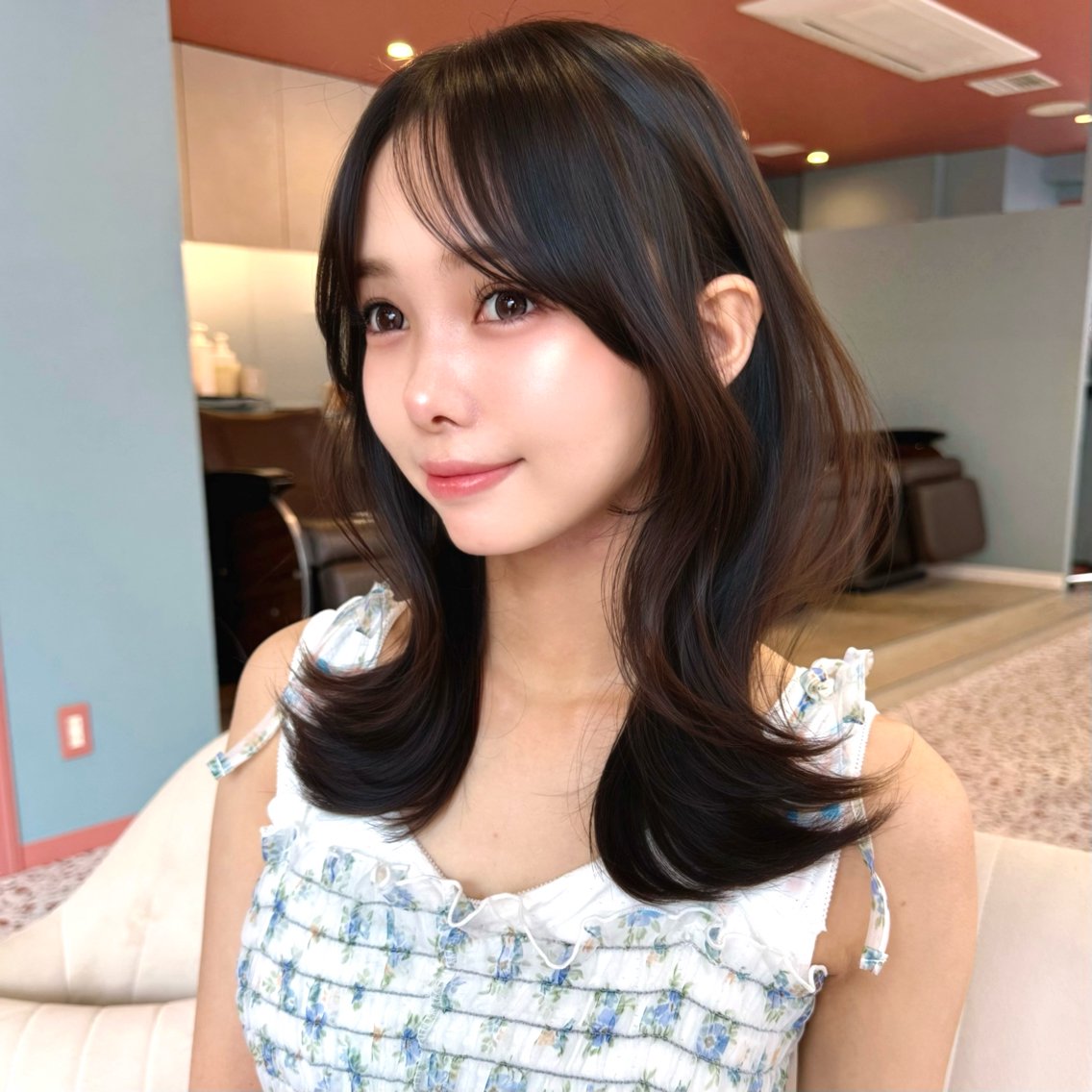 【🎀韓国風レイヤーカット🎀】カット➕保湿トリートメント(土日祝➕500円)の写真