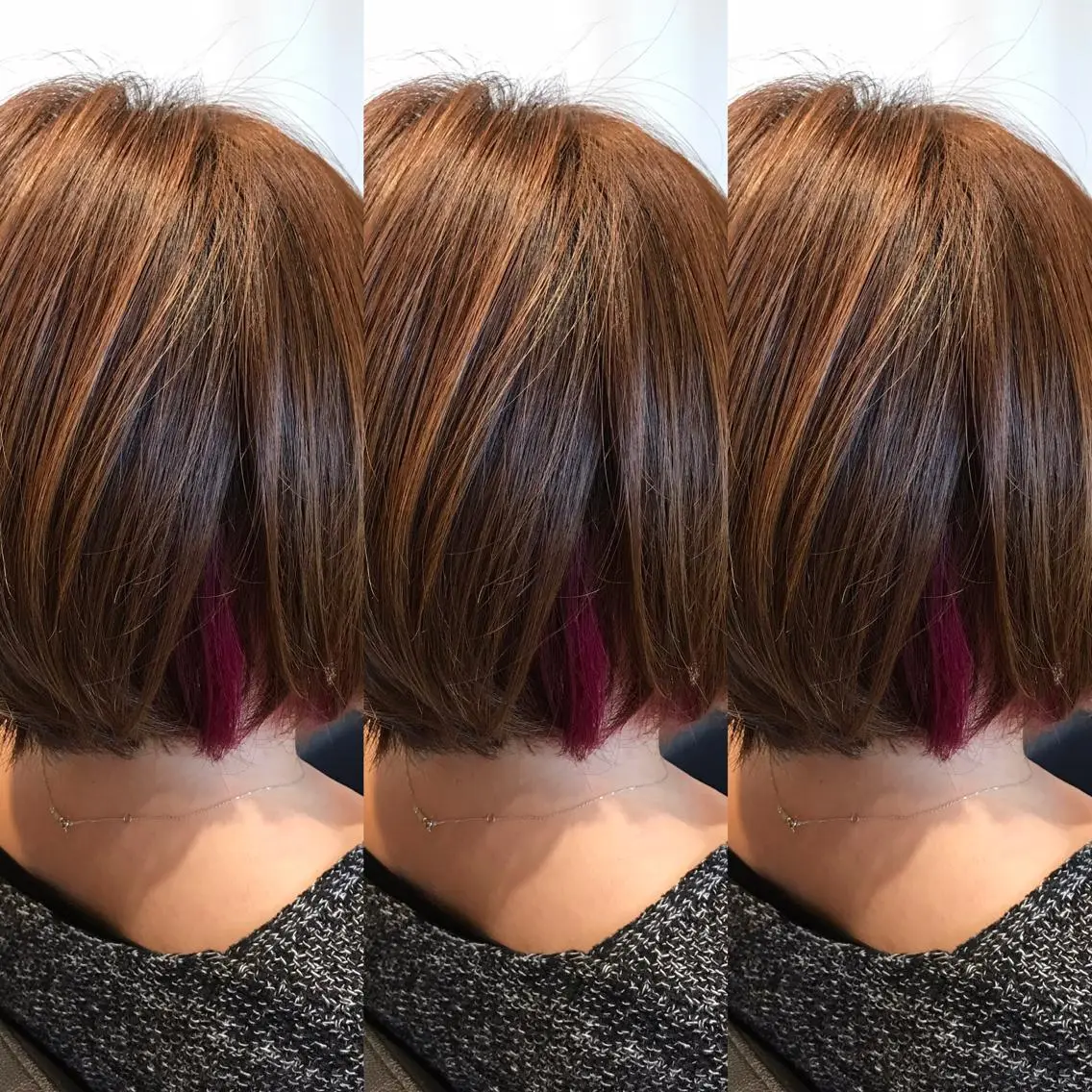 ショート カラー インナーカラー ヘアカラー 大久保 隆蔵のヘアスタイル