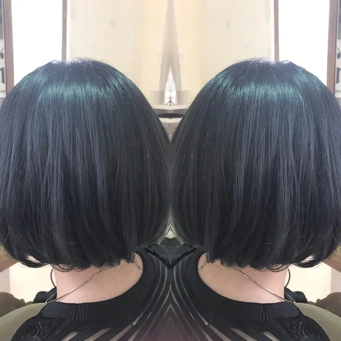 ショート カラー ブルーカラー ブルージュ 青木 茂樹⭐️ 透明感カラーのヘアスタイル