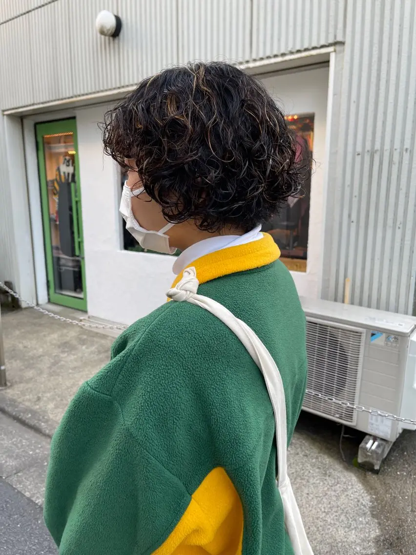 ショート パーマ ショートヘア パーマ トリートメント ハードパーマ Rico💜のヘアスタイル