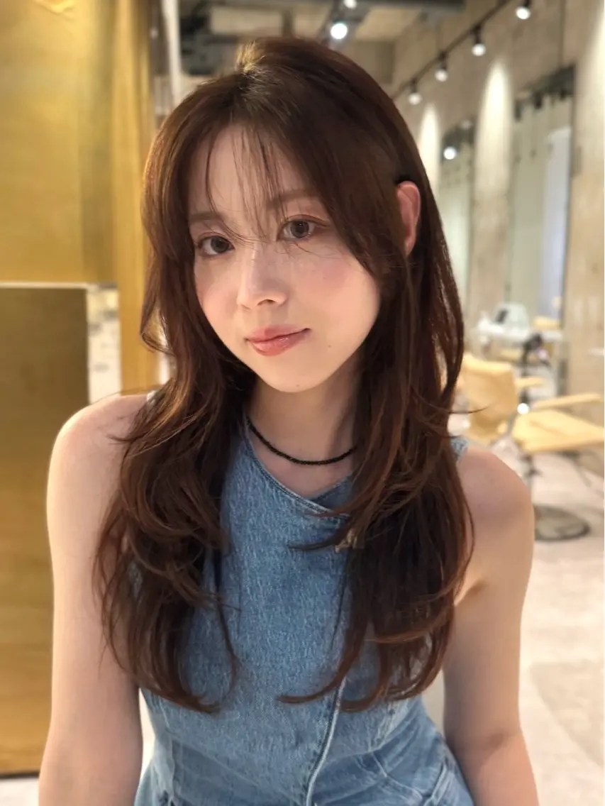 ロング カラー カット ヘアカラー トリートメント ☀️海外レイヤー 🇺🇸/ヒナコのヘアスタイル