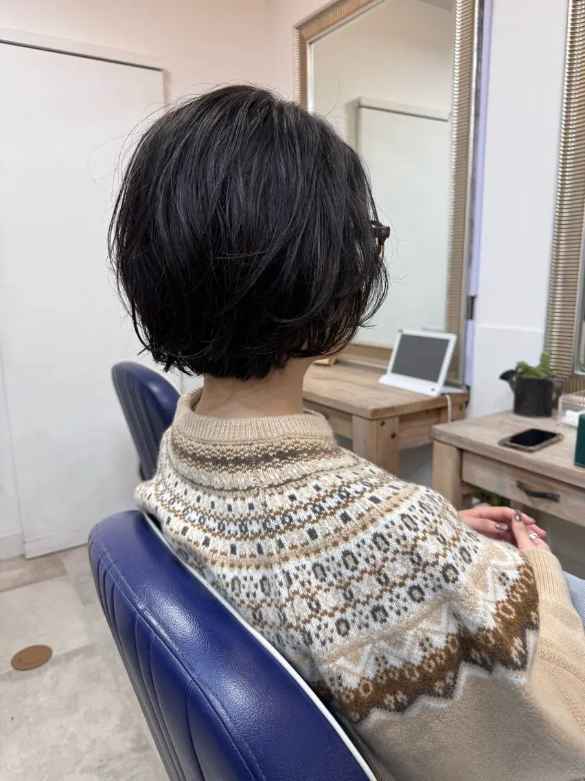 ショート ボブ 仲田 大記のヘアスタイル