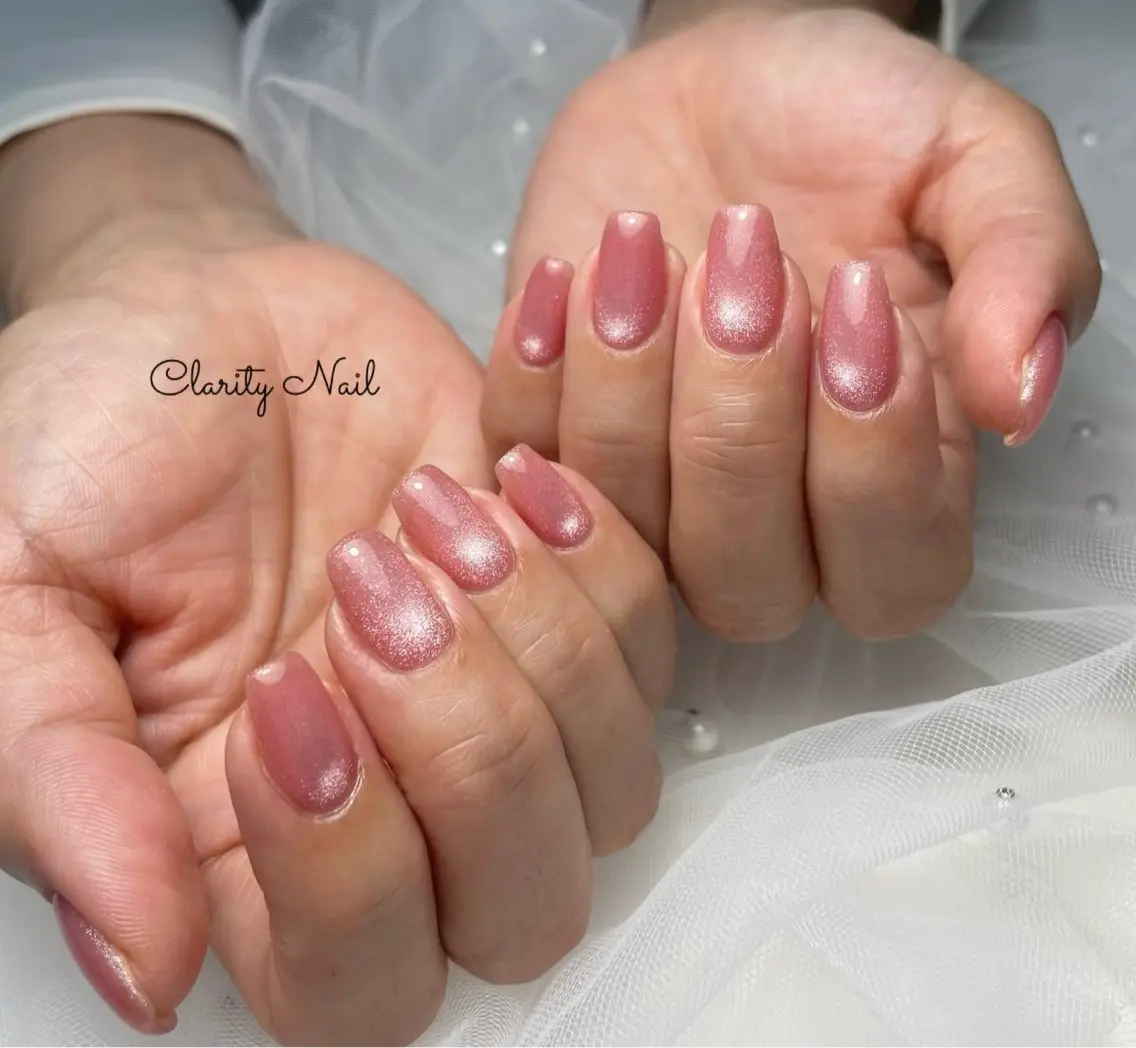 ネイル マグネットネイル ワンカラーネイル ハンドネイル Clarity Nailのネイルデザイン