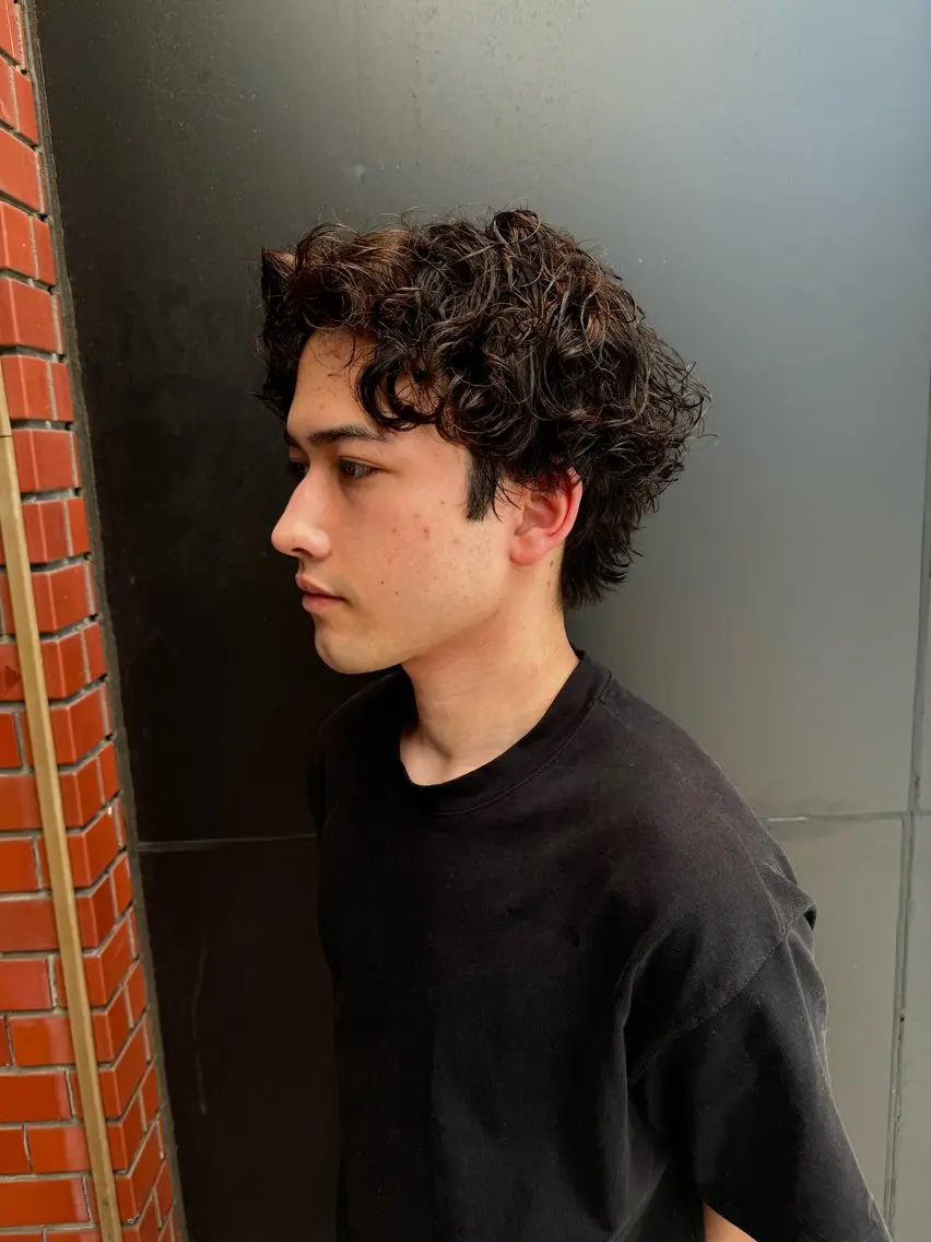 ロング くせ毛 外国人風カラー 柏メンズパーマ特化 蛯谷 晃裕のヘアスタイル