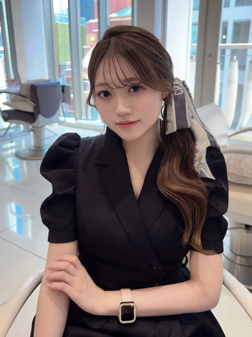 ロング カット ヘアカラー トリートメント 韓国風レイヤー/ 銀座🤍Fukaのヘアスタイル