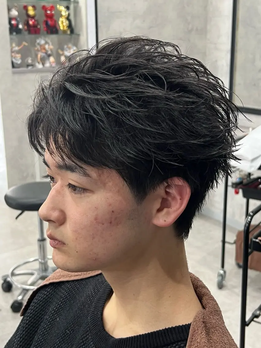 ショート ショートヘア カット パーマ メンズ特化パーマ &カラー🔥小倉大和のヘアスタイル