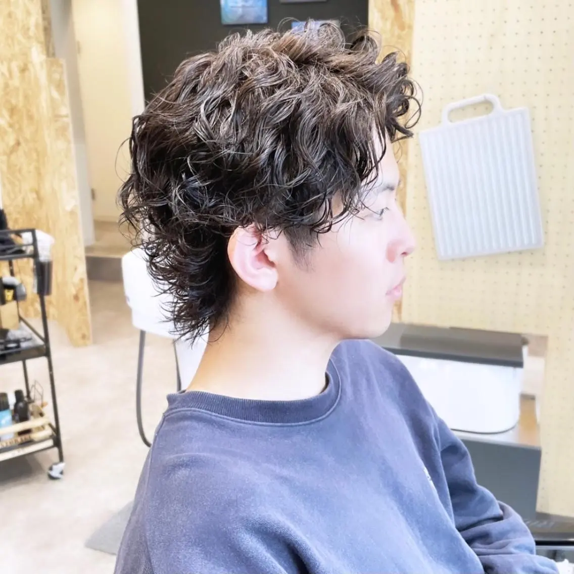 メンズ メンズパーマ 波巻きパーマ 🦋韓国系指名No1 店長/圓山 祐也🦋のヘアスタイル