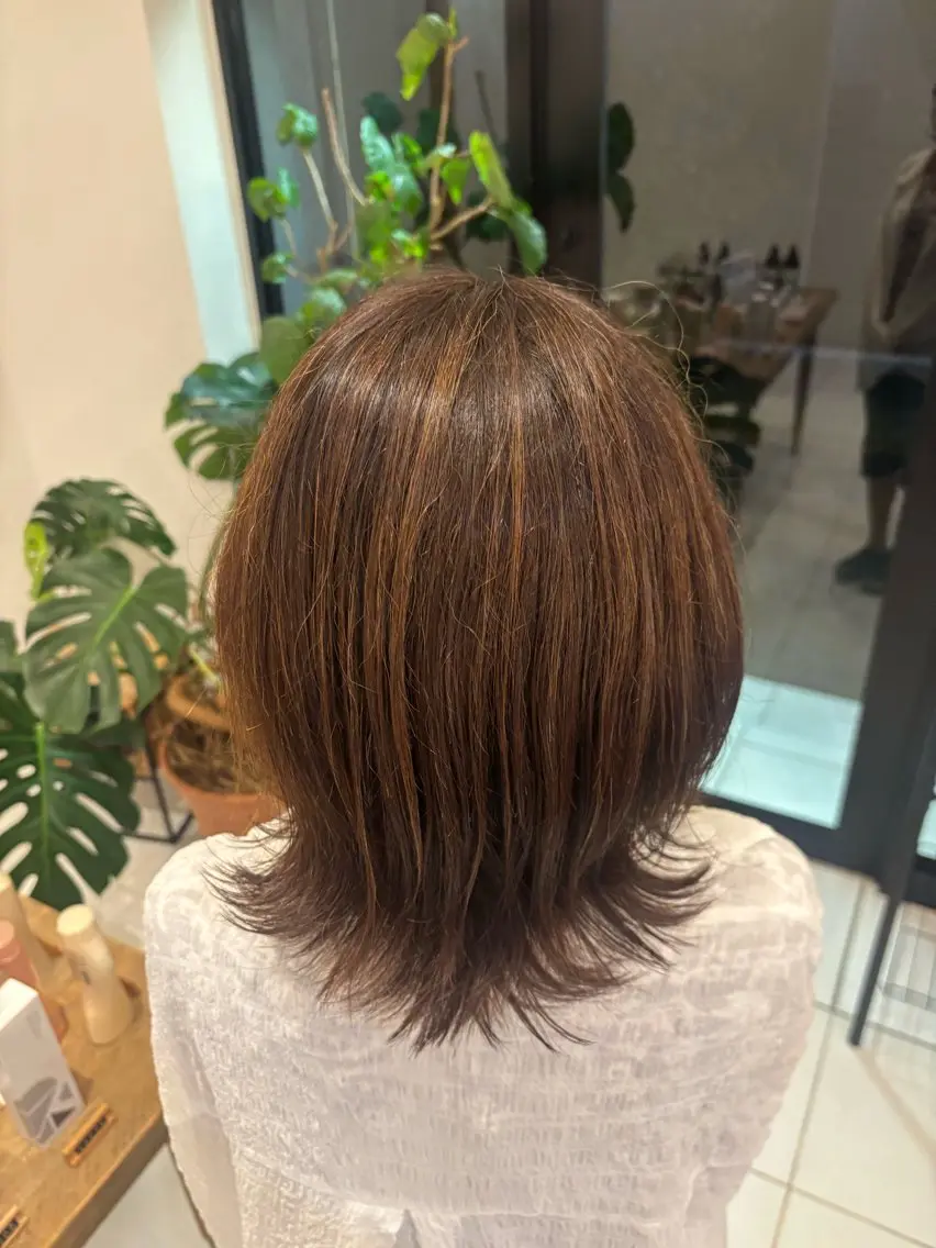 ミディアム カラー ゆめか 🎀のヘアスタイル